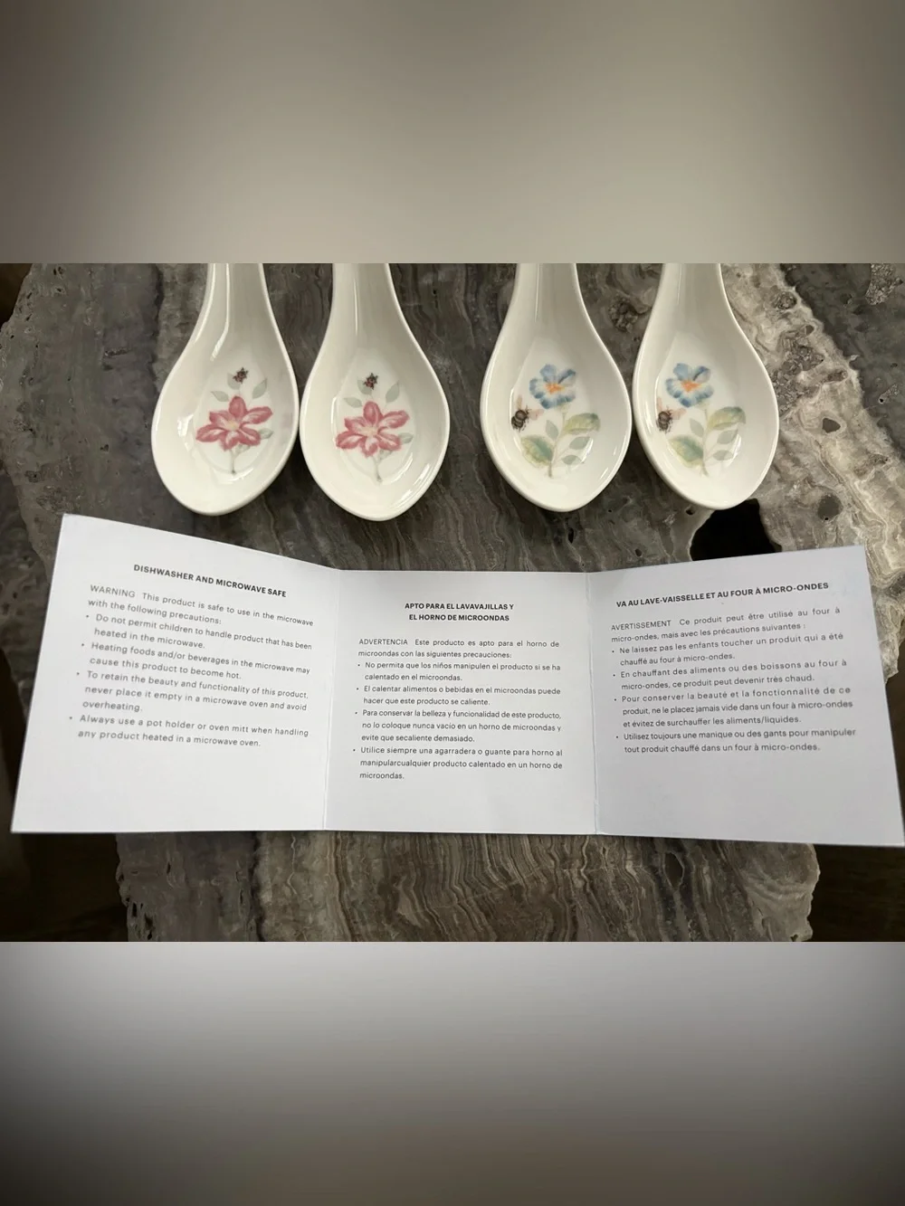 NWT Lenox Butterfly Meadow Soup Spoon Set (4 Piece)